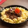 Hungarian beef stew with noodles